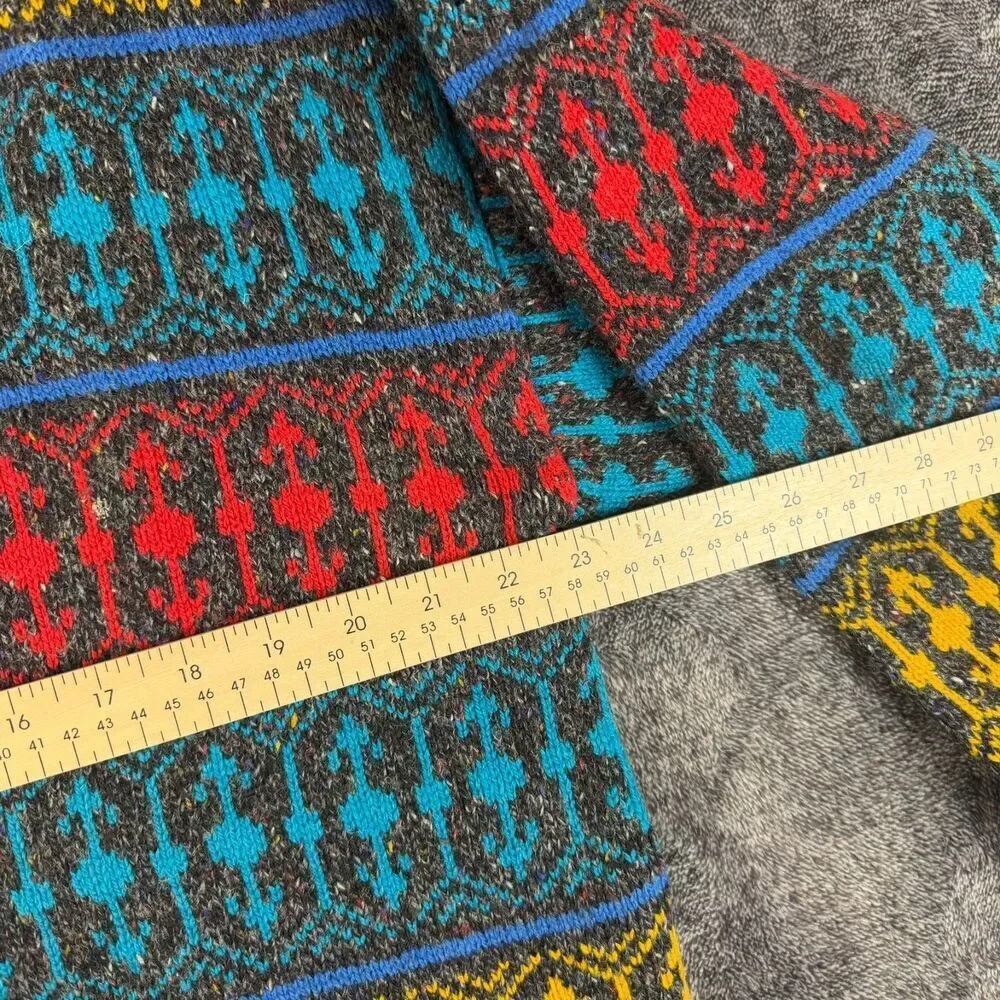 Vtg Mcgregor Fair Isle Nordic Multicolor Wool Blend Sweater Pullover Men's L USA